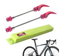 Bicicletas de liberación rápida - Paquete de eje de aleación de precisión, dispositivo de bloqueo de abrazadera seguro, barras de rueda traseras | Mecanismo de operación simple para reparación de