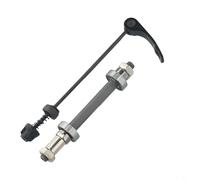 Bicicletas de montaña Ruedas Buje delantero y trasero Eje de liberación rápida con 2 ejes de rueda de cojinete Juego de eje hueco para bicicleta de carretera (trasera)