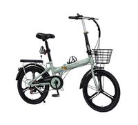 Bicicletas Plegables Para Adultos,Bicicleta De 16, 20 O 22 Pulgadas,Altura Ajustable,Apta Para Hombres,Mujeres Y Adolescentes Green 20in