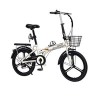 Bicicletas Plegables Para Adultos,Bicicleta De 16, 20 O 22 Pulgadas,Altura Ajustable,Apta Para Hombres,Mujeres Y Adolescentes Beige 22in