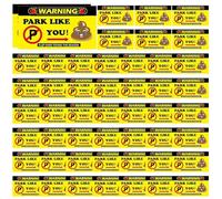 Bicket de estacionamiento traviesas Tarjetas de advertencia FINUNT MINI DECORACIÓN Violaciones pegatinas de Notas divertidas Stuff Multi motivos humoristas Hey You Suck Aught a Park Card