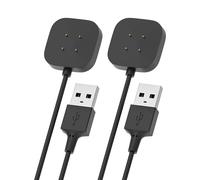 Bicmice [2er-Pack] Ladekabel kompatibel mit Fitbit Sense/Fitbit Versa 3, Ersatz-USB-Ladestation für Smart Watch Sense/Versa 3
