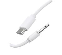 Bicmice Cable de carga USB tipo C CC de 2,5 mm, cable de carga CC de 2.6 pies, repuesto para masajeador, 1 paquete (blanco)