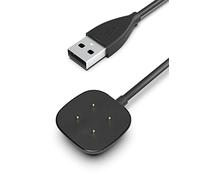 Bicmice Cargador compatible con Fitbit Versa 4/Versa3 Cable USB magnético para Fitbit Sense/Sense 2 Smartwatch 1M Cable de carga de repuesto