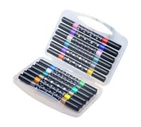 Bicolor - Indicadores de lavado espumosos ergonómicos de punta suave, tónico no mortal para niños para pintar y hacer manualidades, resaltadores portátiles de doble punta