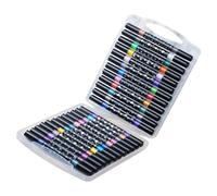 Bicolor - Indicadores de lavado espumosos ergonómicos de punta suave, tónico no mortal para niños para pintar y hacer manualidades, resaltadores portátiles de doble punta