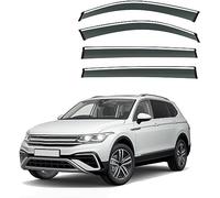 BICUP 4 Piezas de Deflectores de Viento para VW Tiguan Allspace(7seat) MK2 2017-2020 2021 2022 2023, Car Comfort Deflectores de Aire, Deflectores de Aire Antilluvia, Accesorios Coche