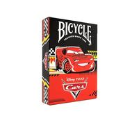 Bicycle Baraja de Cartas Disney Pixar Cars (Rayo Mcqueen) | Tamaño 62,5 x 88 mm | Acabado Air Cushion | Ideal para Magia, Cardistry, Juegos de Cartas y Colección