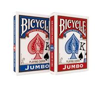 Bicycle - Baraja Poker Jumbo (Naipes Heraclio Fournier 1004380), surtido: colores aleatorios