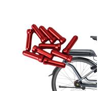 Bicycle Brake Cable End Caps - 10 piezas de aluminio aleación de cable | Universal Road Bike Shifter Wire End Protectors Locking Anti Split Cycling Accessories Kit