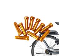 Bicycle Brake Cable End Caps - 10 piezas de aluminio aleación de cable | Universal Road Bike Shifter Wire End Protectors Locking Anti Split Cycling Accessories Kit