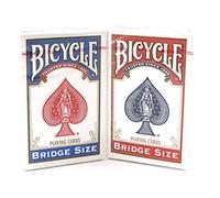 Bicycle Bridge Standard Index Playing Cards - 1 Red Deck and 1 Blue Deck by