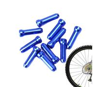 Bicycle Cable End Caps | Brake Wire Cover Tips | 10 Pcs Aluminum Alloy Shifter Ferrules, Mountain Bike Crimps Accessory; Replacement Road Cycling Parts, Metal Housing Protector Kit, Gear