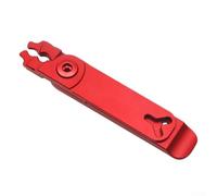 Bicycle Chain Link Pliers de aleación de aluminio con diseño de bayoneta bidireccional para abrir y cerrar rápidamente cadenas de bicicleta, mango antideslizante en estructura mate (rojo)