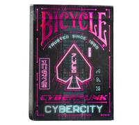 Bicycle Cyberpunk Cyber City Baraja de Cartas de Coleccion, Magia y cardistryEdición Especial.