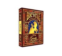 Bicycle Disney Beauty and The Beast Playing Cards - Baraja Premium de Bella y Bestia, Tarjetas coleccionables de Rosa encantada para Juegos clásicos, Regalo mágico de Disney para niños y Adultos