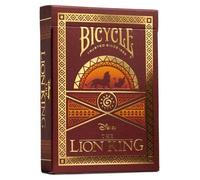 Bicycle Lion King baraja de Cartas Inspirada en la pelicula de Disney El Rey León, Color Amarillo (Cartamundi Deutschland 10042980)