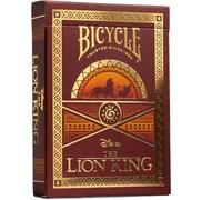 Bicycle Lion King baraja de Cartas Inspirada en la pelicula de Disney El Rey León, Color Amarillo (Cartamundi Deutschland 10042980)