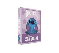 Bicycle Disney Stitch - Juego de Cartas - Edición púrpura, mazo Coleccionable Oficial de Disney, baraja de Cartas tamaño póker Noche de Juegos Familiares, Actividades de Viaje