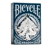 Bicycle Dragon - Baraja de Cartas para coleccionistas, Color Azul y Plateado, 1041709