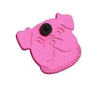 Bicycle Folding Bike Guardrail Tag - 2.08x1.77in Bike Cable Guard | Bikes Frame Protection | Dog Face Design Rustproof Aluminum Alloy Cycling Parts for Road Riding Mountain Biking Driver Front Fork