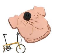 Bicycle Folding Bike Guardrail Tag - 2.08x1.77in Bike Cable Guard | Bikes Frame Protection | Dog Face Design Rustproof Aluminum Alloy Cycling Parts for Road Riding Mountain Biking Driver Front Fork