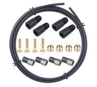 Bicycle for 2.5m Hydraulic Brake Pipe Repair Kit(A) | Includes 2.5m tube, 4 olives, 4 needles, 4 sleeves, 4 ; fits MT2, MT4, MT5, MT6, MT7, MT8 models perfectly
