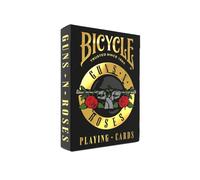 Bicycle Guns & Roses, Color Negro y Dorado (United States Playing Card Company 10048092)
