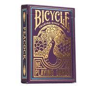 Bicycle- Peacock Purple Baraja de Cartas para coleccionsitas, Magos y Jugadores