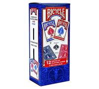 Bicycle Poker - Lote de 12 Barajas (6 Azules / 6 Rojas)