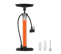Bicycle Pump, Standing Air Pump 160PSI, Multifunctional Nozzle for Cycling Gear, Inflator for Footballs, Motorcycles, Mountain, Road Bikes, Inflatable Toys and Swimming Rings, 43cm