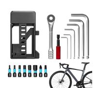 Bicycle Ratchet Wrench Set - 250g Multi Functional Repair Kit | Portable Bike Tool Set For Road Mountain Bikes | Flexible Ratchet With Bits For On-The-Go Repairs. Nylon Alloy Steel, 72 Tooth.