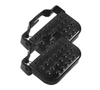 Bicycle Rear Seat Pedals-Non-Slip Folding Foot Plates, Thickened All-Metal Pegs, Heavy Duty Cargo Bike Accessory, Passenger Support Part, Secure Cycle Tool | For Adults