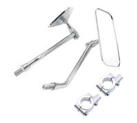 Bicycle Rearview Mirrors, Retro Vintage Reflective, Rear View Shockproof | Clears Vision Glass Convex Lens Modification Accessories for Mountain, Road, Foldable Bicycles, Various Handlebars