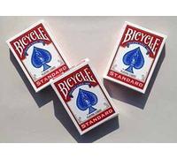 Bicycle Rider Back Poker Playing Cards - 3 Decks (Red)