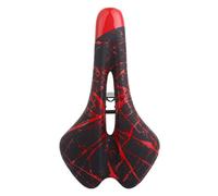 Bicycle Saddle Replacement | Ergonomic Padded Cushion with Ventilated Cutout, Non-Slip Top Layer, Universal Fit | For Commuting, Touring, Trail, Indoor Bike