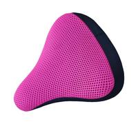 Bicycle Seat Cushion - Soft Gel Padding, Elastic Saddle Cover | Breathable Anti Slip Ergonomic Mesh Fabric, Anti-Absorption Comfort Layer, Non-Slip Six-Fit Design Mountain Cycling Outdoor, Pink,