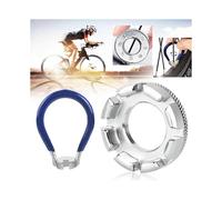 Bicycle Spoke Wrench Kit, 6 In 1 Bike Wheel Spokes Key Bicycle Spoke Tool Bike Spoke Key Spanner with Tire Levers Bike Rim Correct Tool for Repairing