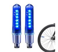 Bicycle Tire Valve Light 2 Pieces - Vibration Sensing Cycling Wheel LED for