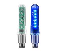 Bicycle Tire Valve Light - 2 piezas Vibration Sensing Cycling Tire Colorful | Road Bike Valve Light - For Women Men Bikers Ciclists Riders Group Rides Camping Long Tours City Riding