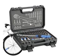Bicycle Torque Wrench,1/4 Inch Drive Adjustable | Bicycle Torque Wrench With Bit Sockets, Ideal For Tightening Handlebar Stem Seatpost Prevent Damage Road Cyclist Cycle Enthusiast Professional