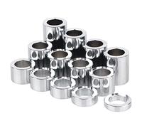 BID4ZE Kit de espaciador de eje de rueda cromado de 13 piezas I.D. 3/4" (0,75) - DE 1-1/8" (1,125) Aluminio CNC Compatible con Harley Bobbers Choppers Dyna Softail Touring Electra Glide