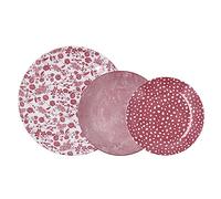 Bidasoa Aquilea Vajilla Porcelana 12 Piezas - 4 Personas Porcelana Apto Microondas Apilable