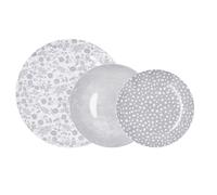 BIDASOA AQUILEA Vajilla Porcelana, 12 Piezas, 4 Personas