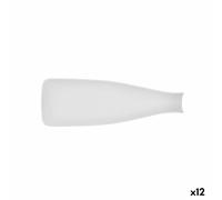 Bidasoa Bandeja de Aperitivos Fosil Blanco Cerámica Alúmina Botella 31 x 10,1 x 4 cm (12 Unidades)