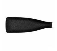 Bidasoa Bandeja de Aperitivos Fosil Negro Cerámica Alúmina Botella 38,5 x 12,7 x 4,8 cm (9 Unidades)