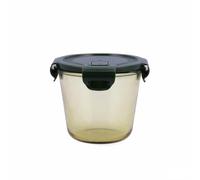 Bidasoa Fiambrera Hermética Infinity Redonda 700 ml Amarillo Vidrio (12 Unidades)
