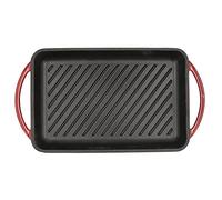 Bidasoa Fierro Parrilla Rectangular Hierro Esmaltado 22x40cm Rojo