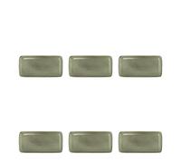 Bidasoa Ikonic Set 6 Fuente Rect 28x14 Cm Verde 28x14cm Gres Apto Microondas