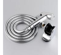 Bidé de inodoro portátil Douche Bidet cromado Jet Spray Kit de ducha higiénica musulmana Cabeza de ducha con manguera y soporte